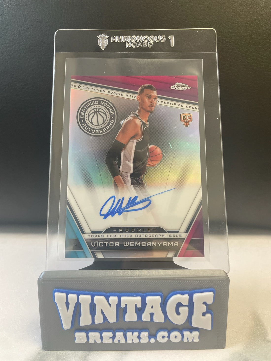2024 Topps Chrome Victor Wembanyama Refractor Auto Pulled by Vintage Breaks