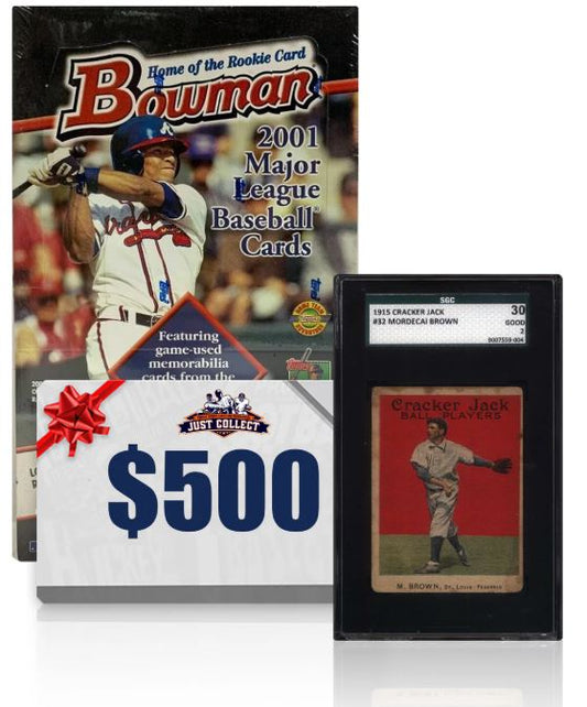 Win a 1915 Cracker Jack Mordecai Brown and More Prizes in The Three Finger Brown Event