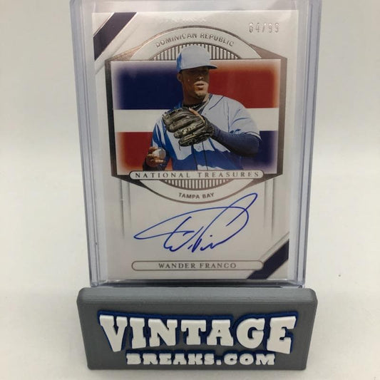 Wander Franco Rookie Card Auto /99 Pulled by Vintage Breaks