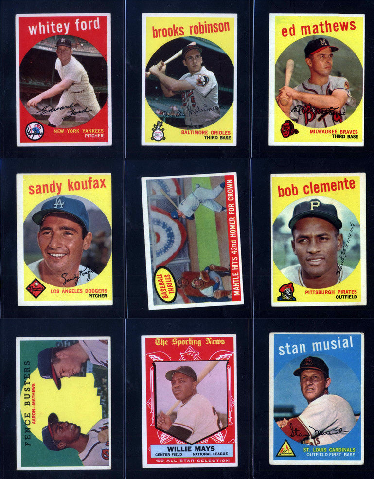 1959 Topps Baseball Set Break 572 Spot Random Card (Mickey Mantle SGC 4, Bob Gibson Rookie SGC 3, Mickey Mantle All Star SGC 5, etc!)