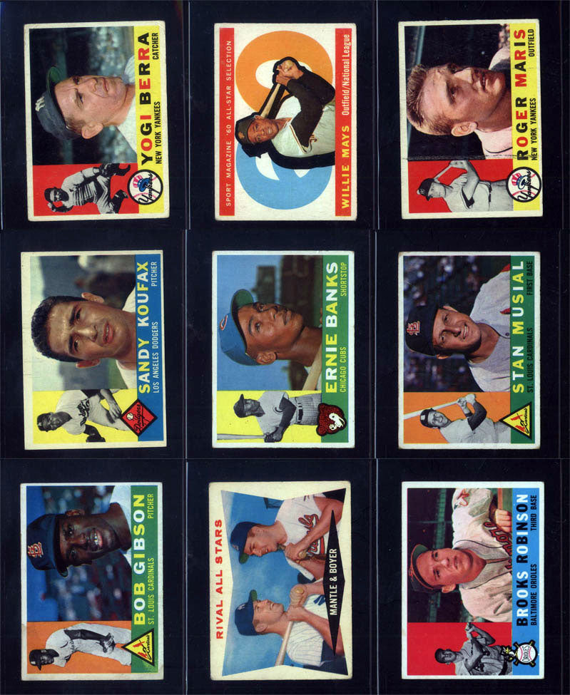 1960 Topps Baseball Set Break 572 Spot Random Card (Mickey Mantle SGC 4, Willie McCovey Rookie SGC 6, Carl Yastrzemski Rookie SGC 5, Mickey Mantle All Star SGC 4, etc!)