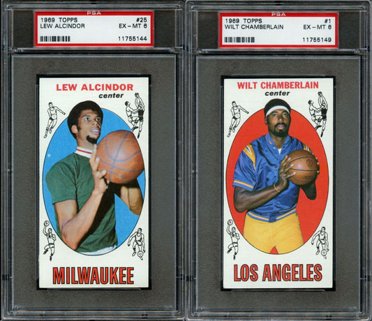 1969 Topps Basketball Set Break 99 Spot Random Card (Kareem Abdul-Jabbar Rookie PSA 6, Wilt Chamberlain PSA 6, John Havlicek Rookie PSA 6, Earl Monroe Rookie PSA 7, etc.!)
