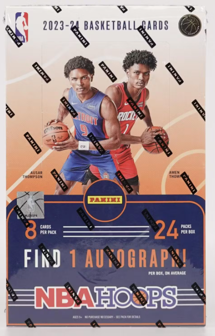 2023/24 Panini NBA Hoops Basketball Hobby Box - Quick Rip! Personal Pack