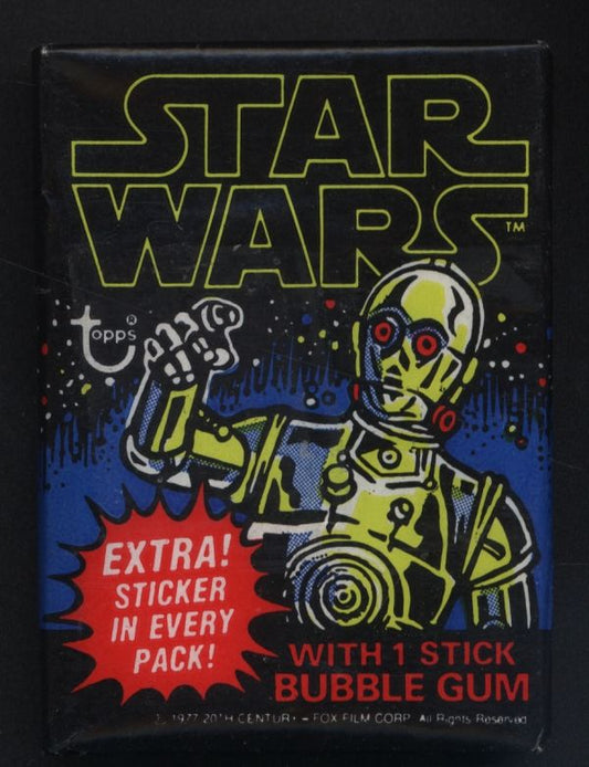 1977 Topps Star Wars 1st Series Wax Pack 8 Spot Random Card