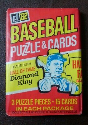 1982 Donruss Baseball Wax Pack Personal