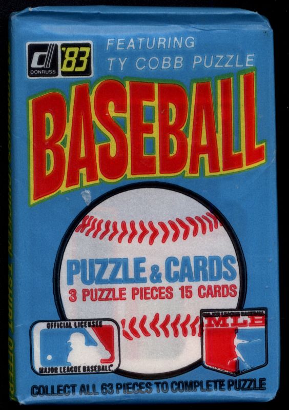 1983 Donruss Baseball Wax Pack Personal Break.