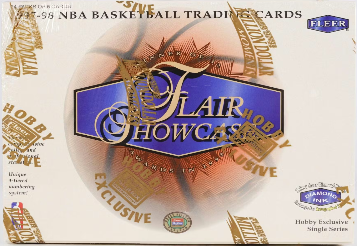 1997/98 Fleer Flair Showcase Basketball Hobby Box 24 Spot Random Pack Break