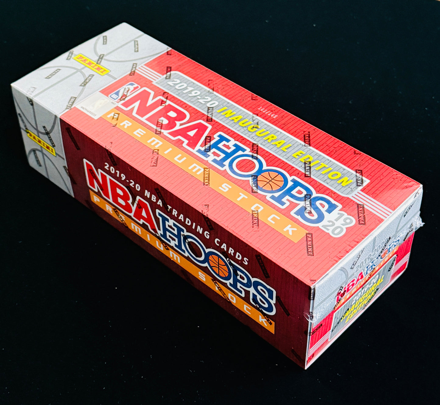2019-20 NBA Hoops Premium Stock Box Set 300 Spot Random Card (Cards are numbered to 149) Look for 2 One-of-One Gold Vinyl Prizms!
