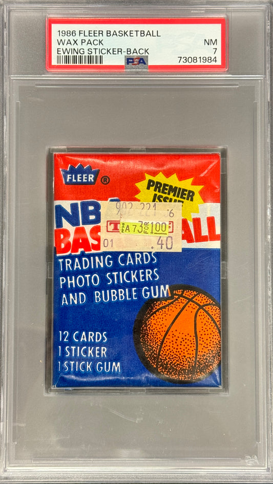 1986 Fleer Basketball Wax Pack 13 Spot Random Card