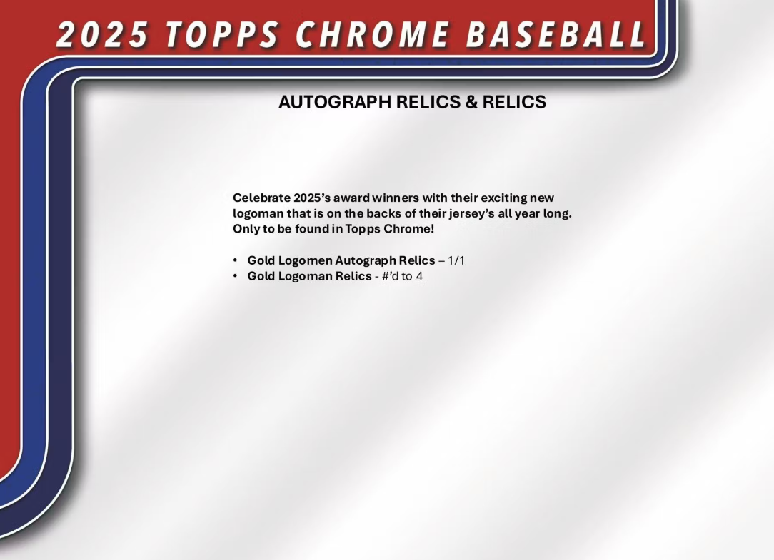 2025 Topps Chrome Baseball 7-Pack Blaster 40-Box Case X 1 25 Topps Chrome Baseball Jumbo Box 30 Spot Random Team Break