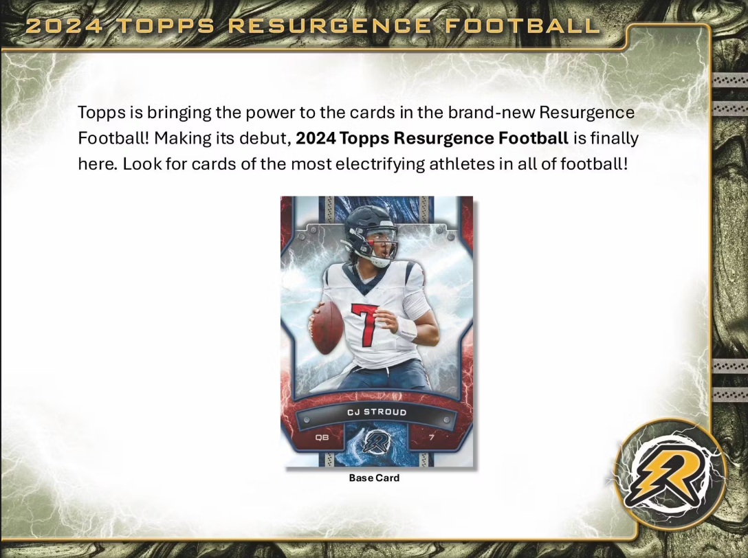 2024 Topps Resurgence Football 8-Pack Blaster Box Personal (Presell)
