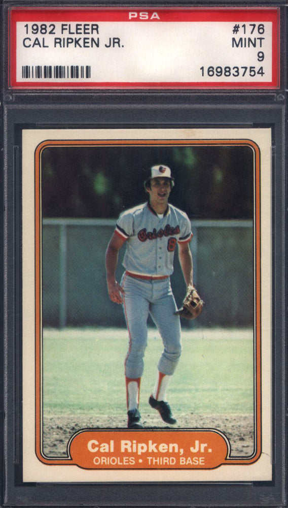 1982 Fleer Baseball Cornerstone Mixer with a PSA 9 Cal Ripken Jr. RC