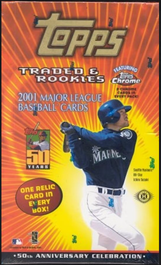 2001 Topps Traded & Rookies Baseball Hobby Box 24 Spot Random Pack