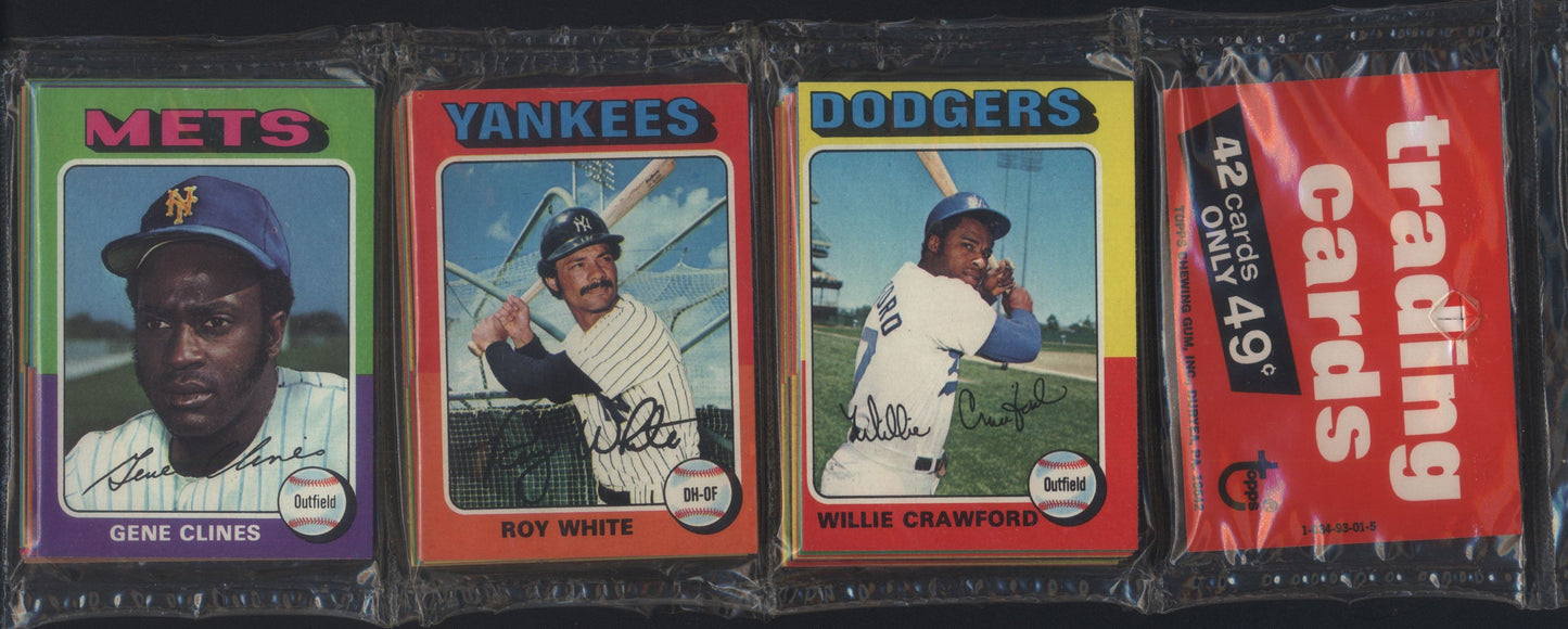1975 Topps Baseball Rack Pack 13 Spot Random Card Break