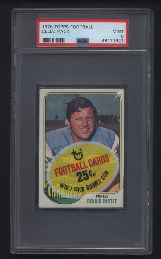 1976 Topps Football Cello Pack 18 Spot Random Card