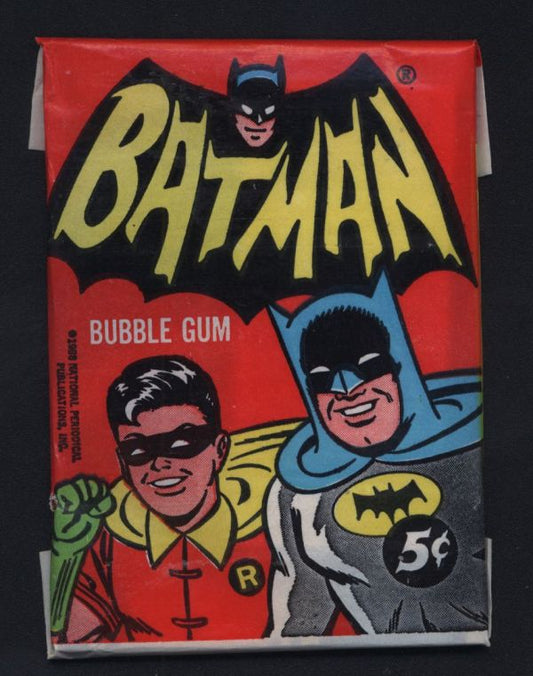 1966 Topps Batman A Series Red Bat Wax Pack 5 Spot Random Card Break