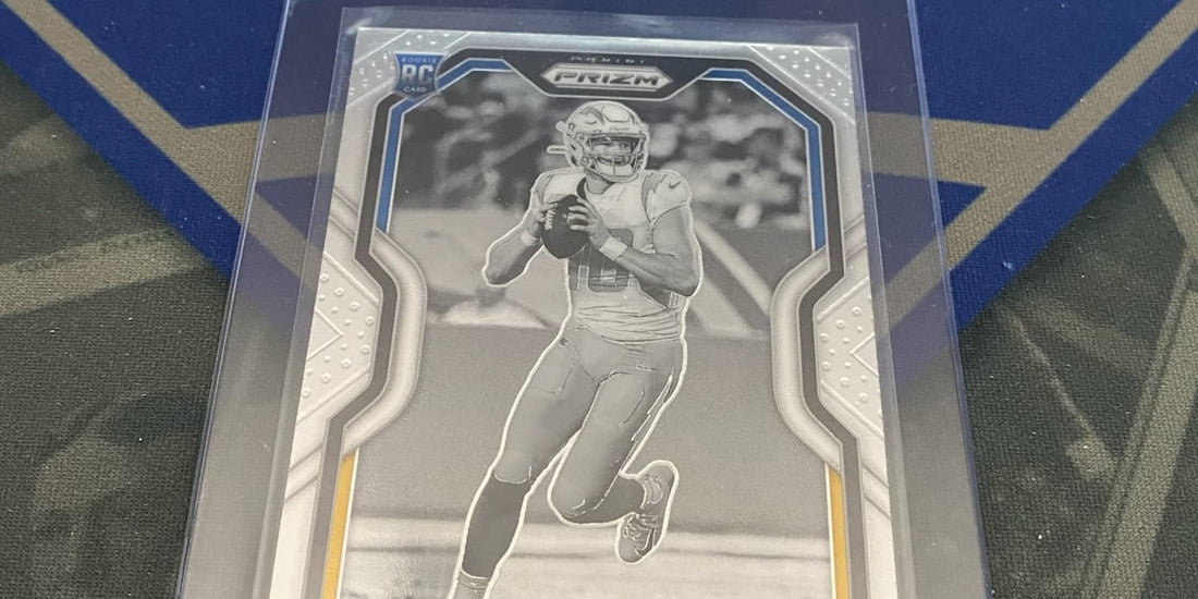 Negative Prizm Justin Herbert Rookie Card Pulled From Hanger Box