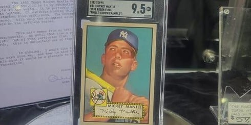 1952 Topps Mickey Mantle Rookie Card Shatters Price Record at 12.6 Million