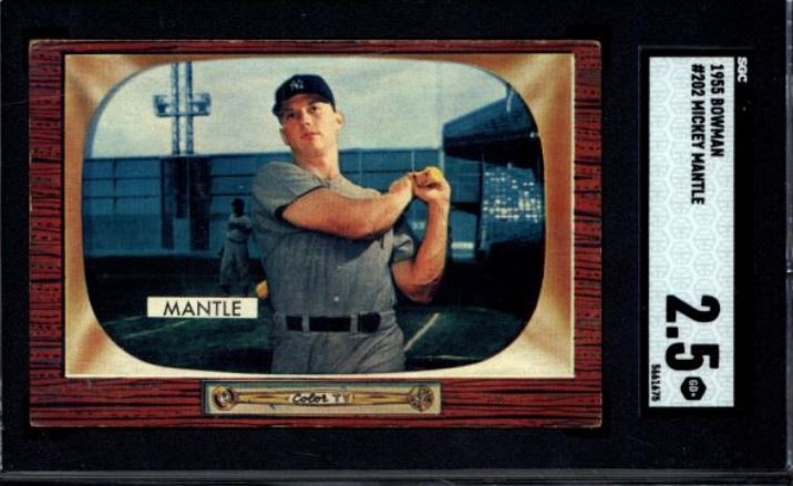 1955 Bowman Baseball Set Break with Mickey Mantle at Vintage Breaks