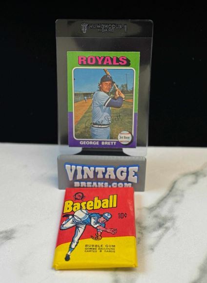 1975 OPC George Brett Rookie Card Pulled by Vintage Breaks