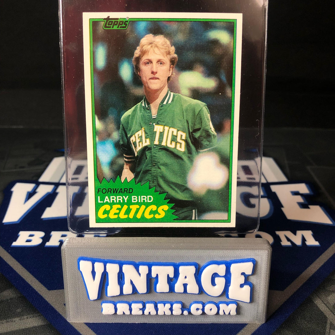 1981 Topps Larry Bird Card Pulled from Wax Pack with Vintage Breaks