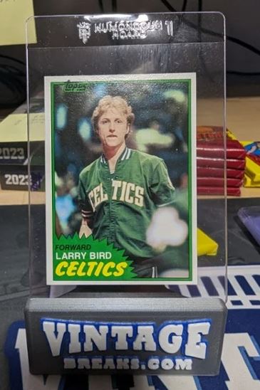 1981 Topps Larry Bird Second Year Card Pulled by Vintage Breaks