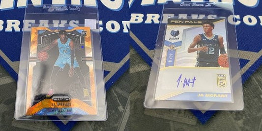 Ja Morant Rookie Auto and Orange Cracked Ice Pulled on Vintage Breaks [VIDEO]