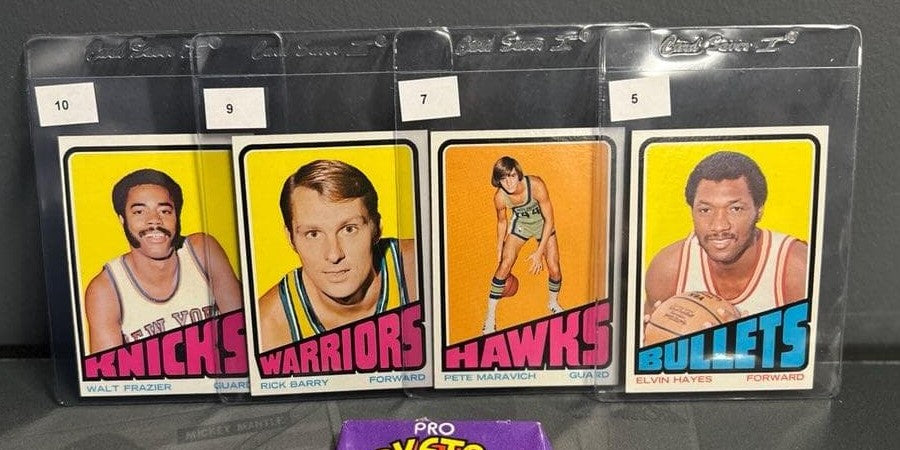Multiple NBA Hall of Fame Player Cards Pulled from 1972 Topps Wax Pack