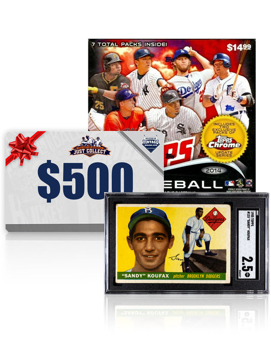 Win a 1955 Topps Sandy Koufax Rookie Card in The Left Arm of God Event