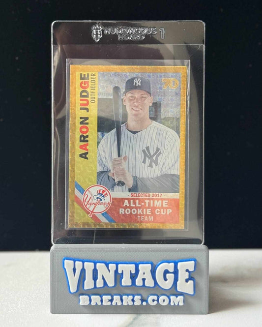 Aaron Judge 1/1 Foilfractor from Topps Rookie Cup Pulled by Vintage Breaks