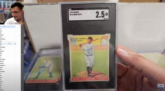 1933 Goudey Baseball Complete Set Break with 4 Babe Ruth Cards Results