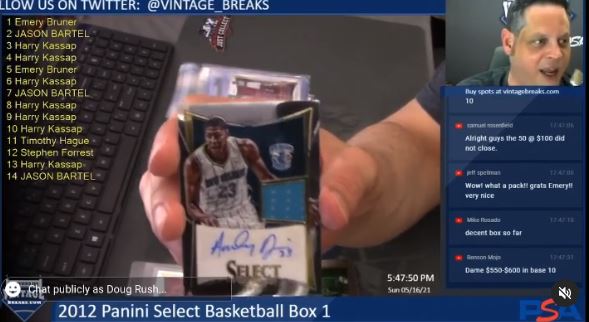 Anthony Davis Rookie Patch Auto From 2012 Select Pulled in Break [VIDEO]