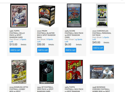 Football Card Breaks to Celebrate the 2023 NFL Draft at Vintage Breaks