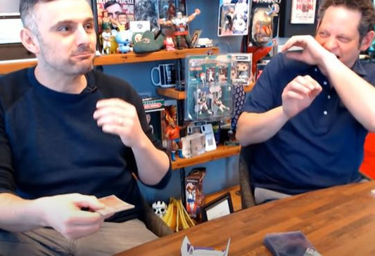 Gary Vaynerchuk Eats Gum from 1972 Topps Basketball Pack During Break
