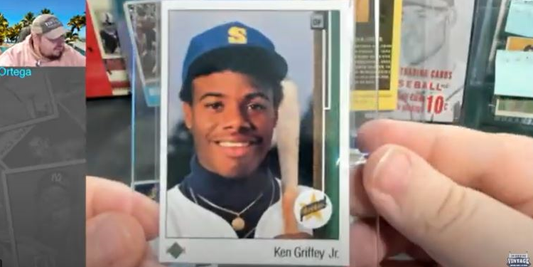 1989 Upper Deck Ken Griffey Jr Rookie Card Pulled by Vintage Breaks