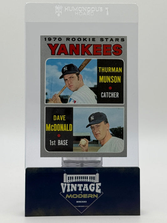 Thurman Munson Rookie Card Pulled from 1970 Topps Pack by Vintage Breaks
