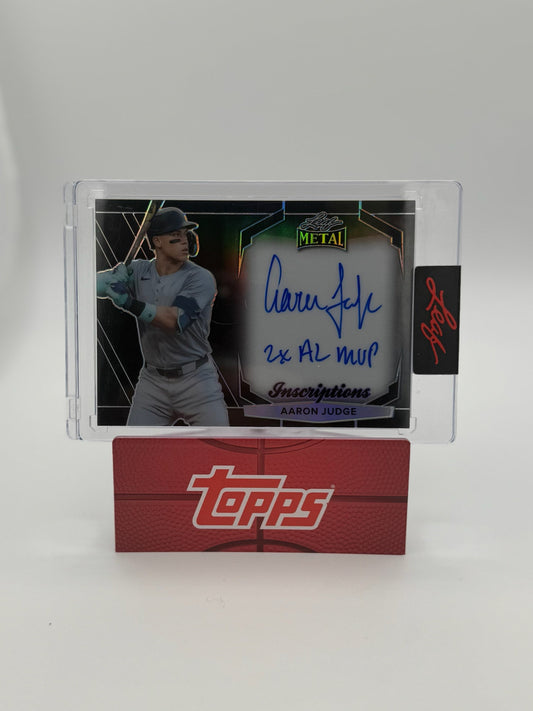 Aaron Judge MVP Inscribed Auto /5 Pulled from A Bronx Legacy