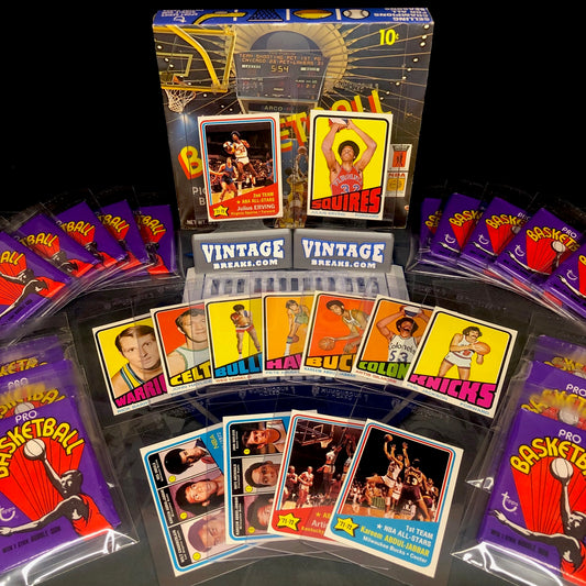 1972 Topps Dr. J Julius Erving Rookie Card Pulled from Wax Box Break