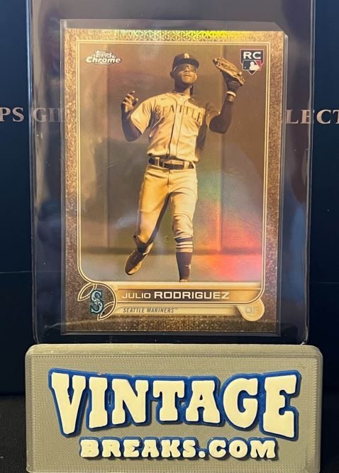2022 Topps Gilded Gold Julio Rodriguez Pulled by Vintage Breaks