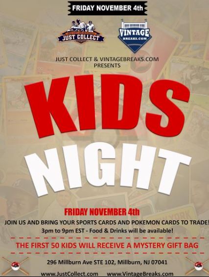 Vintage Breaks Invites You to KIDS NIGHT with Free Gifts on November 4
