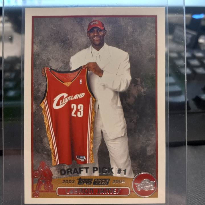 2003 Topps LeBron James Rookie Card Pulled with Vintage Breaks