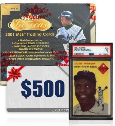 1954 Topps Jackie Robinson and Other Prizes Winners List from Vintage Breaks