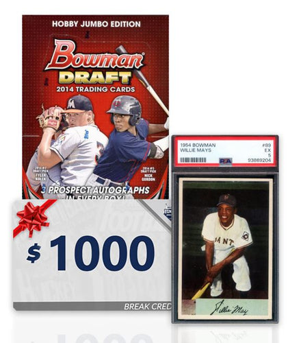 Win a 1954 Bowman Willie Mays in the Say Hey Kid Event