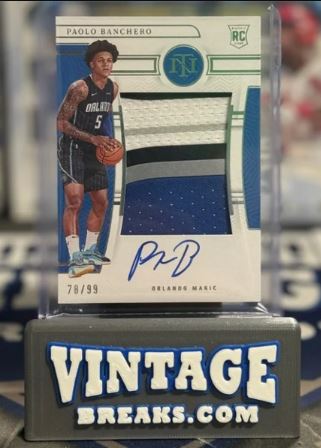 2022-23 National Treasures Paolo Banchero RPA Pulled by Vintage Breaks