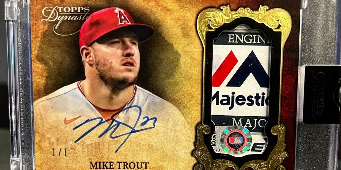 Mike Trout 1/1 Topps Dynasty Patch Auto Pulled by Vintage Breaks