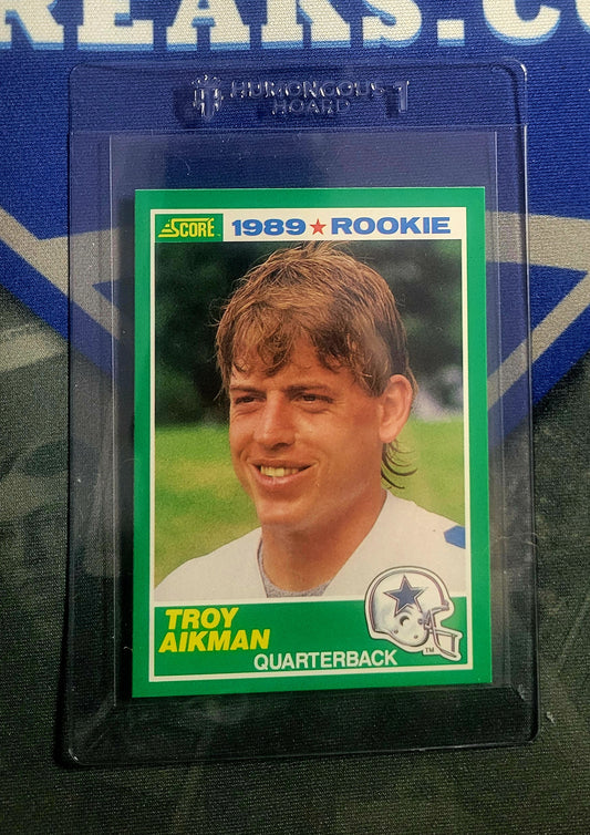1989 Score Troy Aikman Rookie Card Pulled by Vintage Breaks