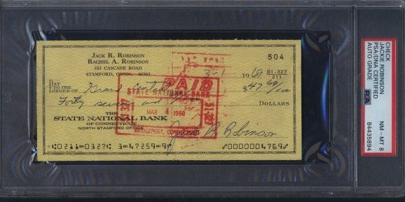 Jackie Robinson Autograph Highlights New Autograph Memorabilia Break