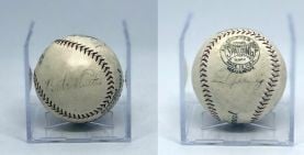 Babe Ruth and Lou Gehrig Signed Baseball Included in New Hit Random