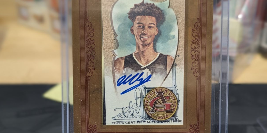 Victor Wembanyama Auto Pulled from Allen & Ginter by Vintage Breaks