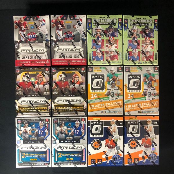 NFL Team Break with 12 Boxes Includes Possible Josh Allen Rookie Cards